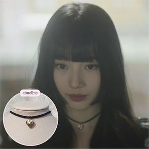 Vintage Heart Locket Choker (Bae Suzy from 'Doona!', IVE Yujin choker)