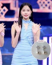 Load image into Gallery viewer, Diamond Pearl Earrings - Silver (Weeekly Jihan Earrings)