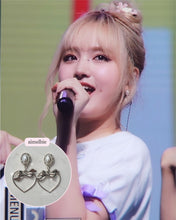 Load image into Gallery viewer, Sweet Heart Earrings - Silver (IVE Liz, Kep1er Yeseo, Mashiro Earrings)