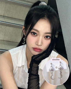 Art Nouveau Moon Earrings (Billlie Tsuki, Park Eunbin, Apink Eunji Earrings)