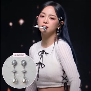 [Kim Sejeong, Oh My Girl Jiho Earrings] Minerva Earrings - Silver version