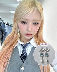 [IVE Wonyoung, Rei Earrings] Aqua Jewel Princess Earrings - Fancy