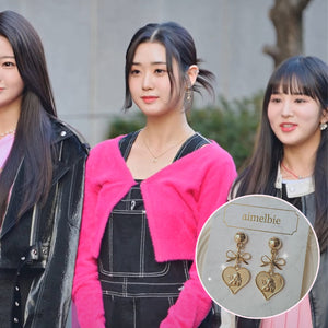 Royal Baby Angel Earrings - Short (Gold) (Kep1er Mashiro Earrings)