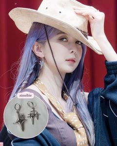 [Aespa Karina Earrings] Sparkle Sparkle Huggies Earrings