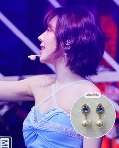 Royal Blue Chic Earrings (Red Velvet Wendy Earrings)