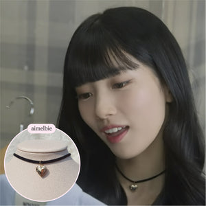 Vintage Heart Locket Choker (Bae Suzy from 'Doona!', IVE Yujin choker)