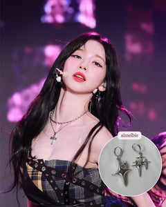 [Aespa Karina Earrings] Sparkle Sparkle Huggies Earrings