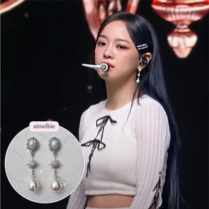 [Kim Sejeong, Oh My Girl Jiho Earrings] Minerva Earrings - Silver version