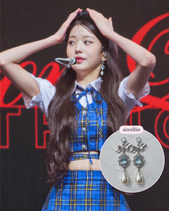 Aqua Jewel Princess Earrings - Fancy (IVE Wonyoung Earrings)