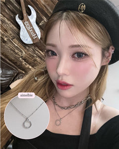 Urban Chain Layered Choker Necklace (Risabae Necklace)