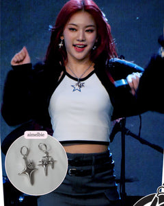 [Aespa Karina Earrings] Sparkle Sparkle Huggies Earrings