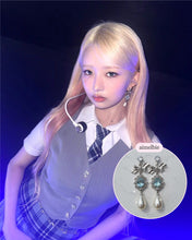 Load image into Gallery viewer, [IVE Wonyoung, Rei Earrings] Aqua Jewel Princess Earrings - Fancy