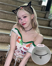 Load image into Gallery viewer, [Aespa Winter Choker] Vintage Heart Locket Choker - Silver ver.