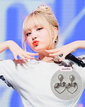 Load image into Gallery viewer, Sweet Heart Earrings - Silver (IVE Liz, Kep1er Yeseo, Mashiro Earrings)