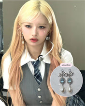 Load image into Gallery viewer, [IVE Wonyoung, Rei Earrings] Aqua Jewel Princess Earrings - Fancy