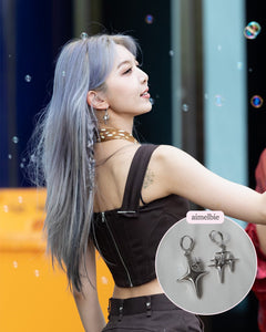 [Aespa Karina Earrings] Sparkle Sparkle Huggies Earrings