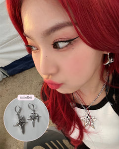 [Aespa Karina Earrings] Sparkle Sparkle Huggies Earrings