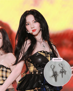 [Aespa Karina Earrings] Sparkle Sparkle Huggies Earrings