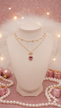 Load image into Gallery viewer, Rosepink Heart Princess Necklace (STAYC Seeun Necklace)