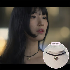 Vintage Heart Locket Choker (Bae Suzy from 'Doona!', IVE Yujin choker)