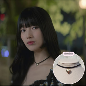 Vintage Heart Locket Choker (Bae Suzy from 'Doona!', IVE Yujin choker)