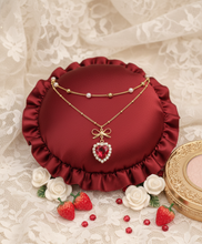 Load image into Gallery viewer, Red Heart Princess Layered Necklace