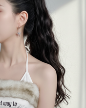 Load image into Gallery viewer, [SNSD Taeyeon Earrings] Love Planet Huggies earrings - Silver Color