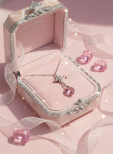 Load image into Gallery viewer, Angelic Heart Crystal Necklace - Pink (STAYC Sumin, Sieun Necklace)