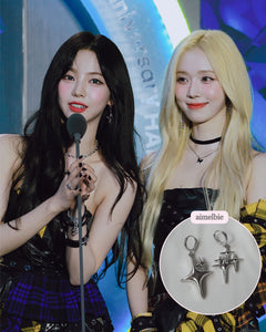 [Aespa Karina Earrings] Sparkle Sparkle Huggies Earrings