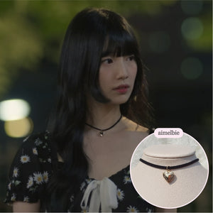 Vintage Heart Locket Choker (Bae Suzy from 'Doona!', IVE Yujin choker)