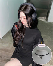 Load image into Gallery viewer, [Aespa Winter Choker] Vintage Heart Locket Choker - Silver ver.