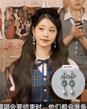 Load image into Gallery viewer, [IVE Wonyoung, Rei Earrings] Aqua Jewel Princess Earrings - Fancy