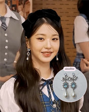 Load image into Gallery viewer, [IVE Wonyoung, Rei Earrings] Aqua Jewel Princess Earrings - Fancy