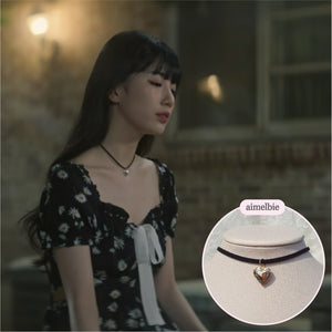 Vintage Heart Locket Choker (Bae Suzy from 'Doona!', IVE Yujin choker)