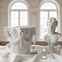 Load image into Gallery viewer, [Jo Yuri Necklace] Heavenly Crystal Pearl Choker Necklace - Silver Color