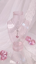 Load image into Gallery viewer, Angelic Heart Crystal Necklace - Pink (STAYC Sumin, Sieun Necklace)