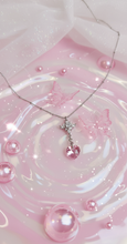 Load image into Gallery viewer, Angelic Heart Crystal Necklace - Pink (STAYC Sumin, Sieun Necklace)