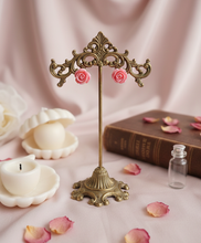 Load image into Gallery viewer, [Hearts2Hearts Ana Earrings] Petit Rose Cabochon Earrings - Pink