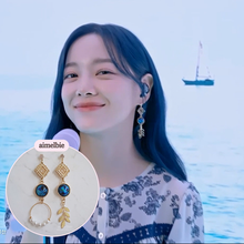 Load image into Gallery viewer, [Kim Sejeong Earrings] The Ancient Blue Planet Earrings