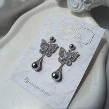Load image into Gallery viewer, Metal Drop Butterfly Earrings