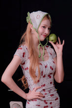 Load image into Gallery viewer, [Hearts2Hearts Yuha Earrings] Coquette Laced Ribbon and Heart Huggies earrings