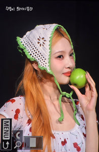 [Hearts2Hearts Yuha Earrings] Coquette Laced Ribbon and Heart Huggies earrings