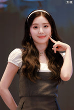 Load image into Gallery viewer, [Red Velvet Irene Necklace] Coquette Ribbon and Heart Locket Pearl Choker - Silver Color