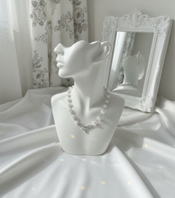 Load image into Gallery viewer, [Jo Yuri Necklace] Heavenly Crystal Pearl Choker Necklace - Silver Color