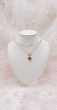 Load image into Gallery viewer, Rosepink Heart Princess Necklace (STAYC Seeun Necklace)