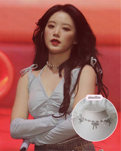 Load image into Gallery viewer, [IVE Rei, Actress Jieun Kim Necklace] Three Ribbons Pearl Choker Necklace - Silver ver.