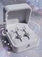 Load image into Gallery viewer, [SNSD Taeyeon Earrings] Love Planet Huggies earrings - Silver Color
