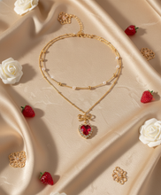 Load image into Gallery viewer, Red Heart Princess Layered Necklace