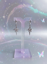 Load image into Gallery viewer, [SNSD Taeyeon Earrings] Love Planet Huggies earrings - Silver Color