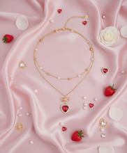 Load image into Gallery viewer, Red Heart Princess Layered Necklace